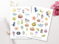 Preview: Herbst Halloween Sticker Set